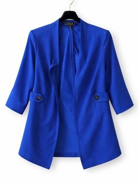 🔥 NWT New York & Company Royal Blue Blazer Jacket 1X | Chic Tailored
